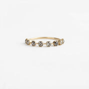 Eight-Stone Salt & Pepper Diamond Wedding Band, 0.40 ct, photo 1