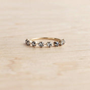 Eight-Stone Salt & Pepper Diamond Wedding Band, 0.40 ct, photo 2