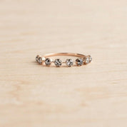 Eight-Stone Salt & Pepper Diamond Wedding Band, 0.40 ct, photo 4