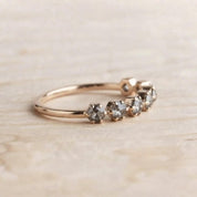 Eight-Stone Salt & Pepper Diamond Wedding Band, 0.40 ct, photo 7