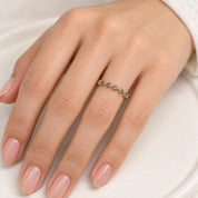 Eight-Stone Salt & Pepper Diamond Wedding Band, 0.40 ct, photo 9