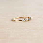 Paired Salt & Pepper Diamond Stacking Band, photo 6