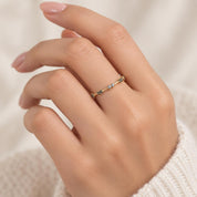 Paired Salt & Pepper Diamond Stacking Band, photo 8