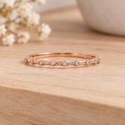Petite Spaced Diamond Wedding Band, 0.055 ct, photo 5
