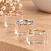 Petite Spaced Diamond Wedding Band, 0.055 ct, photo 6