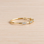 Paired Diamond Stacking Band in Solid Gold, 0.15 ct, photo 6