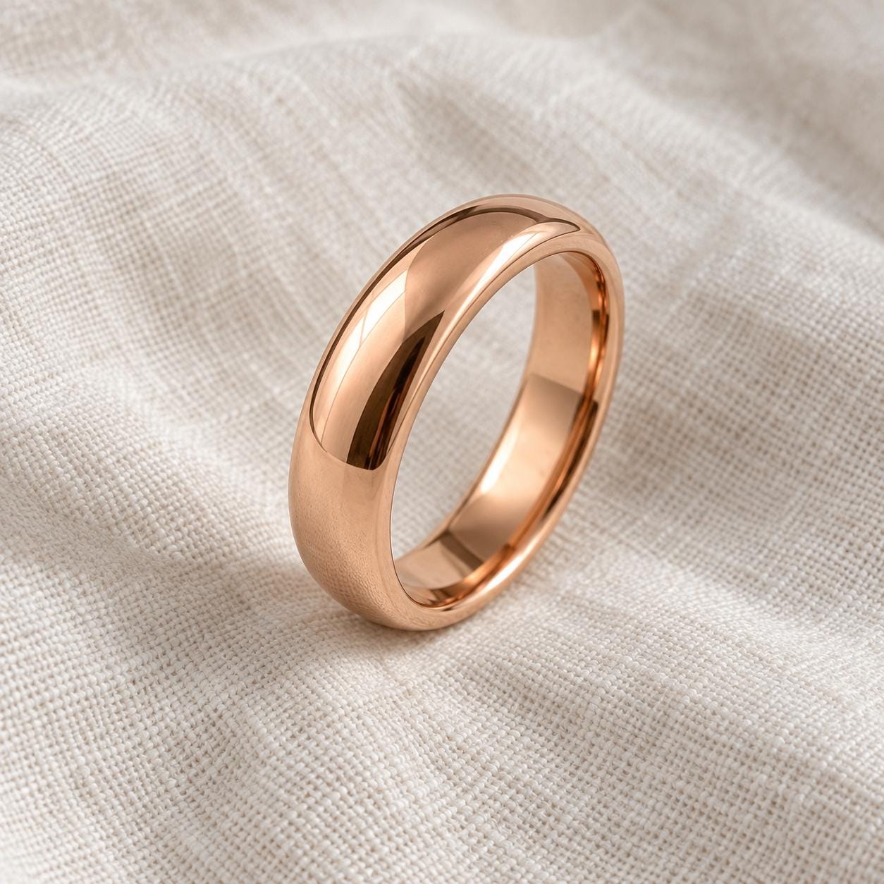 Classic Comfort-Fit Gold Wedding Band, 4 mm, photo 1