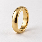 Classic Comfort-Fit Gold Wedding Band, 4 mm, photo 2