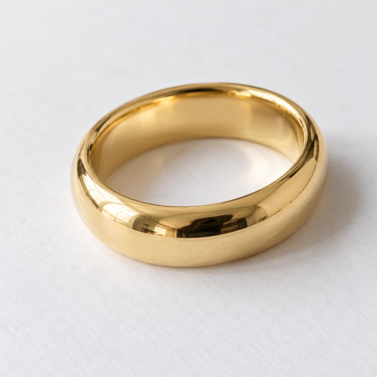 Classic Comfort-Fit Gold Wedding Band, 4 mm, photo 10