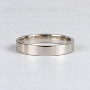 Engravable Flat Gold Wedding Band, 3 mm, photo 8