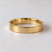 Engravable Flat Gold Wedding Band, 3 mm, photo 9
