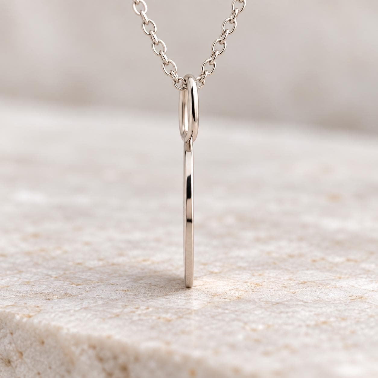 Personalized Engraved Gold Disc Necklace, 13 mm, photo 5