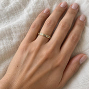 Flush-Set Salt & Pepper Baguette Diamond Eternity Band, photo 1