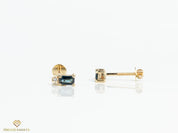 Rosecut Diamond Ear Climbers | Slice Diamond Polki Earrings | 14k Gold -