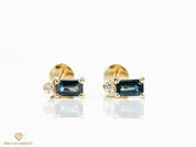 Rosecut Diamond Ear Climbers | Slice Diamond Polki Earrings | 14k Gold -