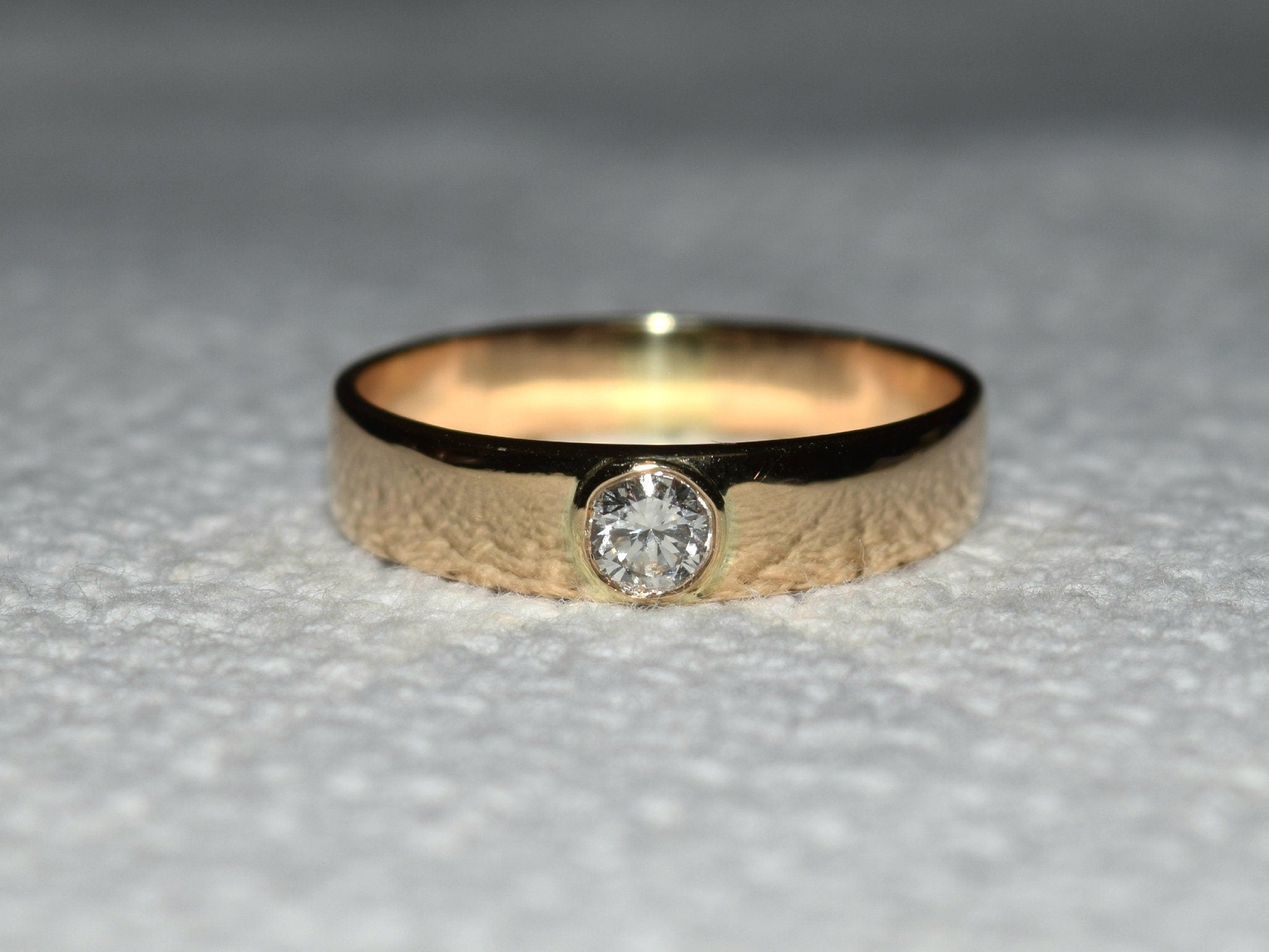 Men's Wedding Band | White Gold Wedding Band | Rose Gold Wedding Band for Men -