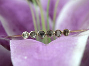 Slice Diamond Cuff Bangle | Rose Cut Diamond Gold Bracelet | Polki Diamond Cuff Bangle | Uneven Diamond Bracelet -