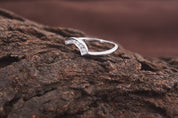 14k Diamond Band | Matching Diamond Wedding Band | Curved Diamond Band | Elegant Stacking Ring -
