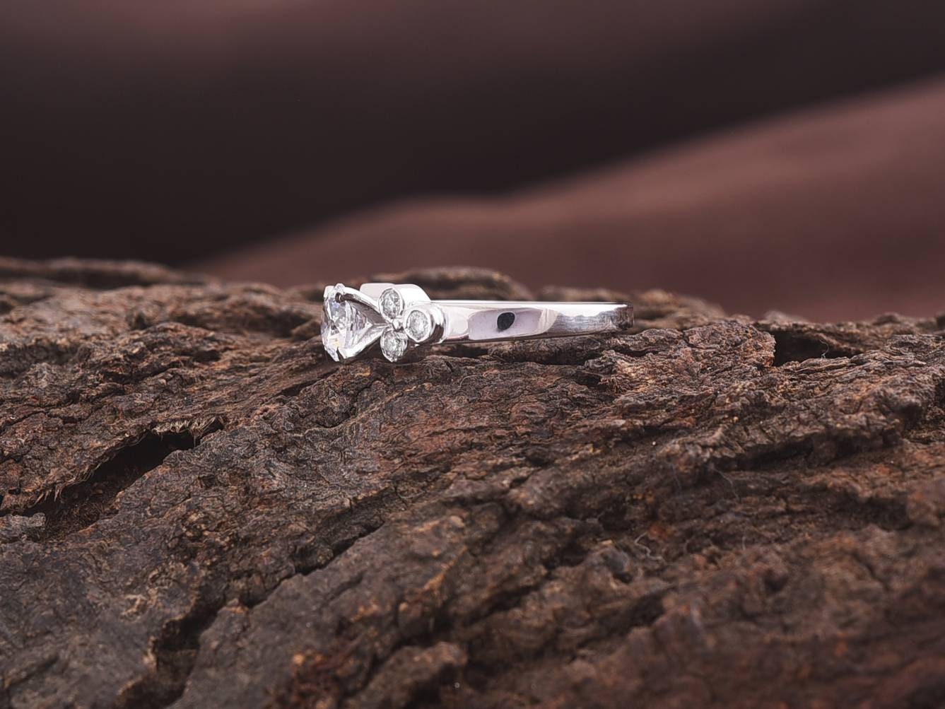 Forever Moissanite Ring | 6mm Moissanite Wedding Ring | Diamond Engagement Ring | 14k Moissanite Band -
