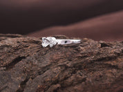 Forever Moissanite Ring | 6mm Moissanite Wedding Ring | Diamond Engagement Ring | 14k Moissanite Band -