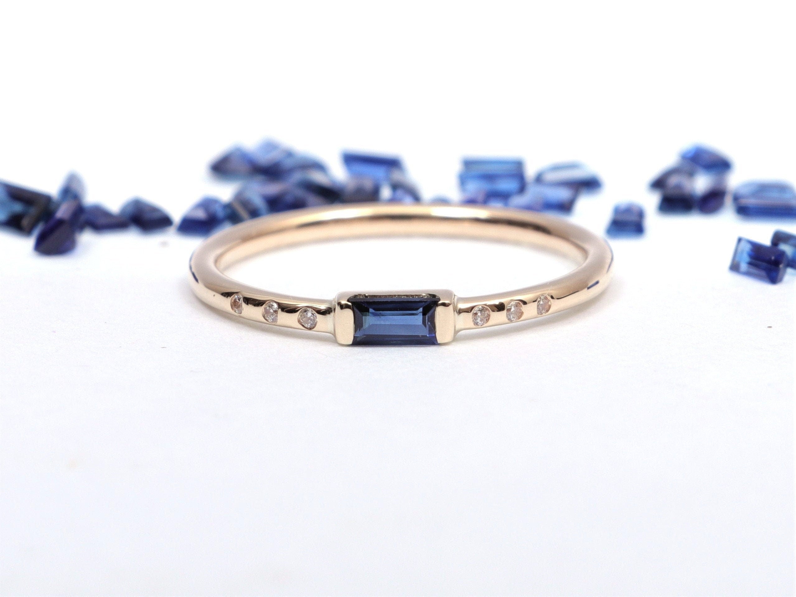 Teal Sapphire Diamond Cluster Engagement Ring | Morganite Sapphire Gift Ring -