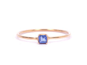 Blue Sapphire Stacking Ring | Dainty Sapphire Ring | Stackable Blue Sapphire Jewelry -