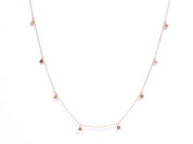 9k/14k/18k Rosecut Diamond Necklace | Slice Diamond Gold Necklace | Polki Diamond Necklace for Her -