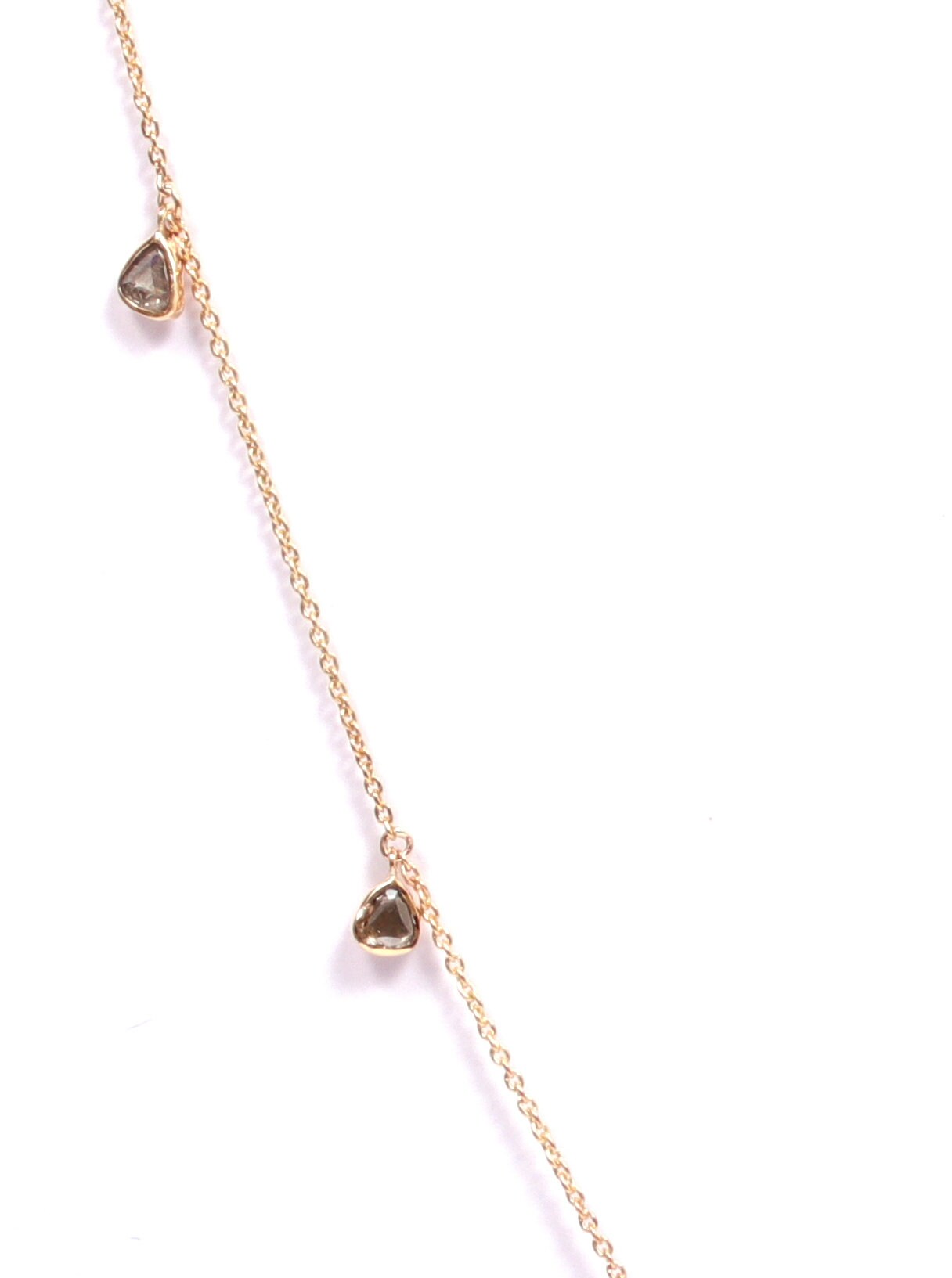 9k/14k/18k Rosecut Diamond Necklace | Slice Diamond Gold Necklace | Polki Diamond Necklace for Her -