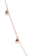 9k/14k/18k Rosecut Diamond Necklace | Slice Diamond Gold Necklace | Polki Diamond Necklace for Her -