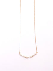 Cluster Diamond Necklace | Rose Gold & Gold Diamond Cluster Necklace | Elegant Jewelry for Her -