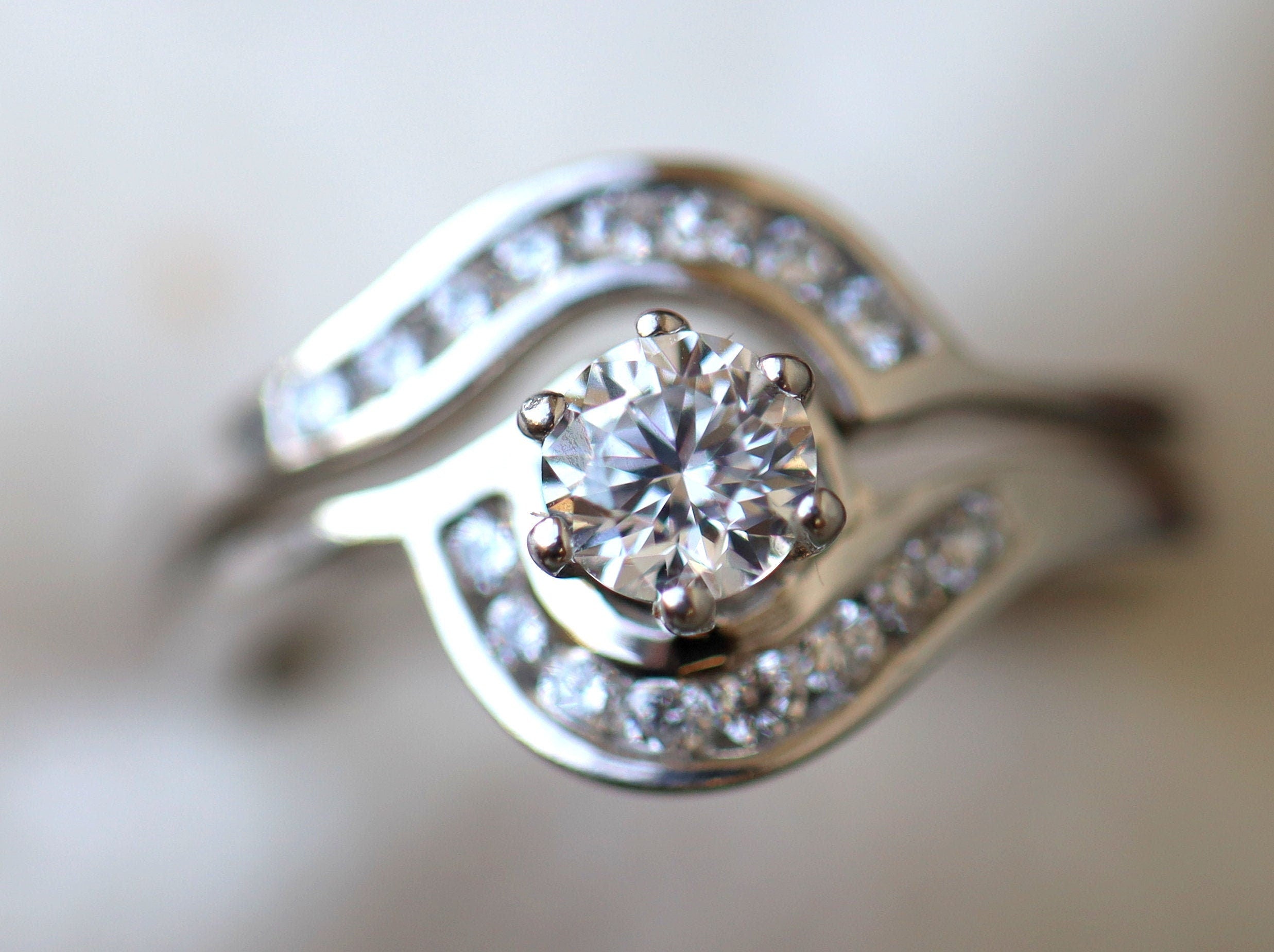 Half Carat Diamond Engagement Ring | GIA Certified Diamond Ring | Engagement Set -