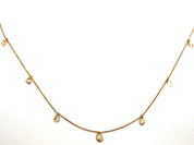 Polki Diamond Necklace | Adjustable Gold Slice Diamond Necklace | Elegant Gold Necklace for Her -