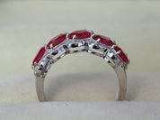 2 Carat Ruby Wedding & Engagement Ring | Ruby & Diamond Anniversary Gift Ring -