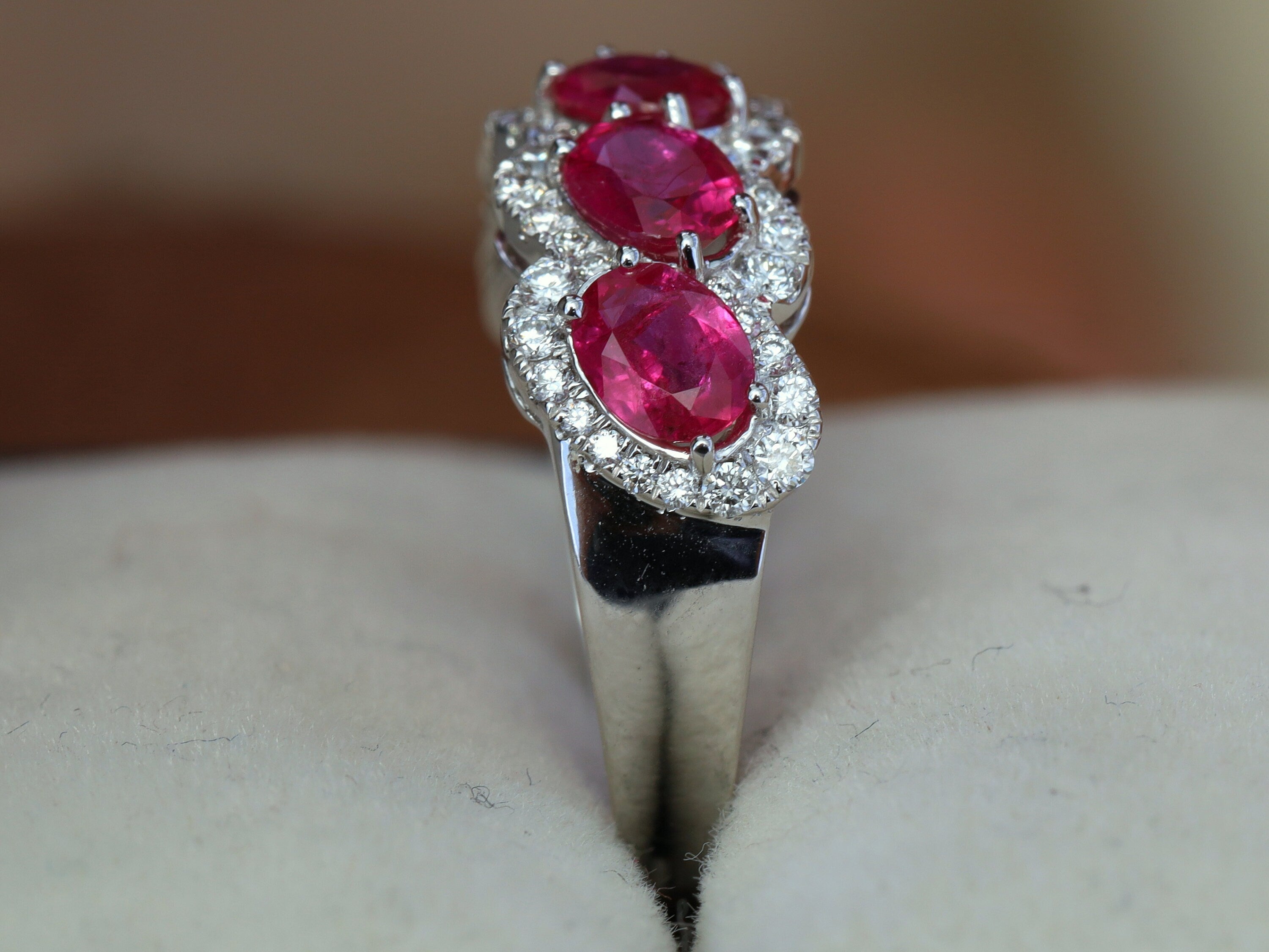 2 Carat Ruby Wedding & Engagement Ring | Ruby & Diamond Anniversary Gift Ring -