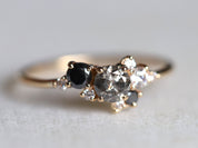 2 Carat Aquamarine Diamond Engagement Ring | Halo Oval Aquamarine and Diamond Ring -