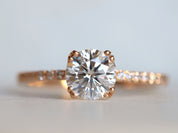 GIA Certified Diamond Engagement Ring | 1 Carat Solitaire Diamond Ring | Anniversary Ring -