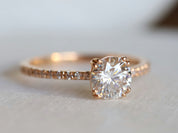 GIA Certified Diamond Engagement Ring | 1 Carat Solitaire Diamond Ring | Anniversary Ring -