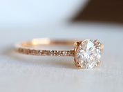GIA Certified Diamond Engagement Ring | 1 Carat Solitaire Diamond Ring | Anniversary Ring -