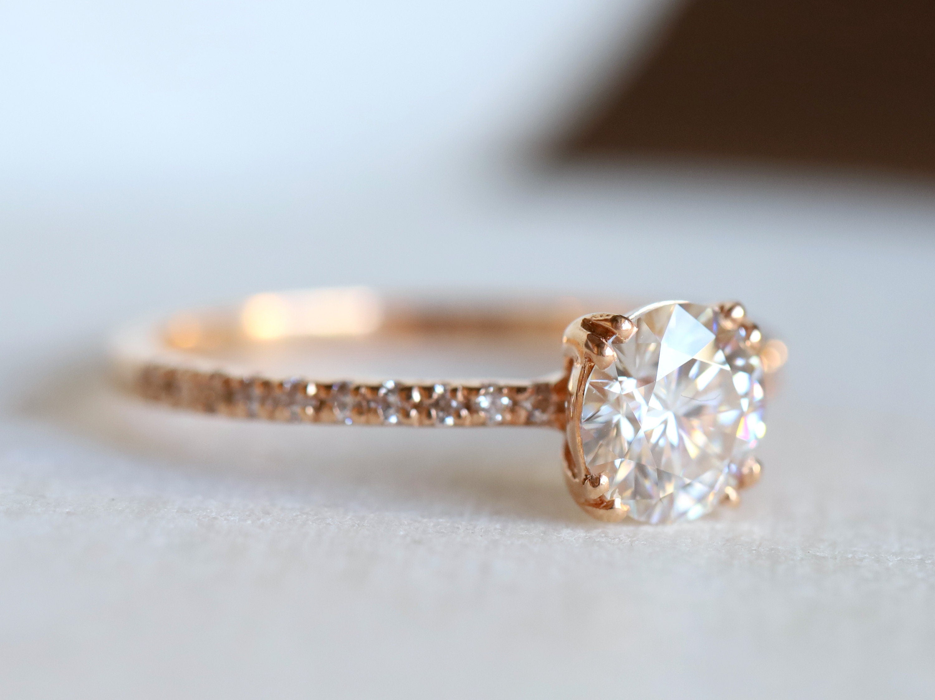 GIA Certified Diamond Engagement Ring | 1 Carat Solitaire Diamond Ring | Anniversary Ring -
