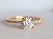 GIA Certified Diamond Engagement Ring | 1 Carat Solitaire Diamond Ring | Anniversary Ring -