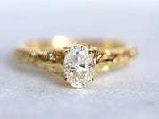 GIA Certified Diamond Ring | Filigree Solitaire Engagement Ring | Anniversary Gift -