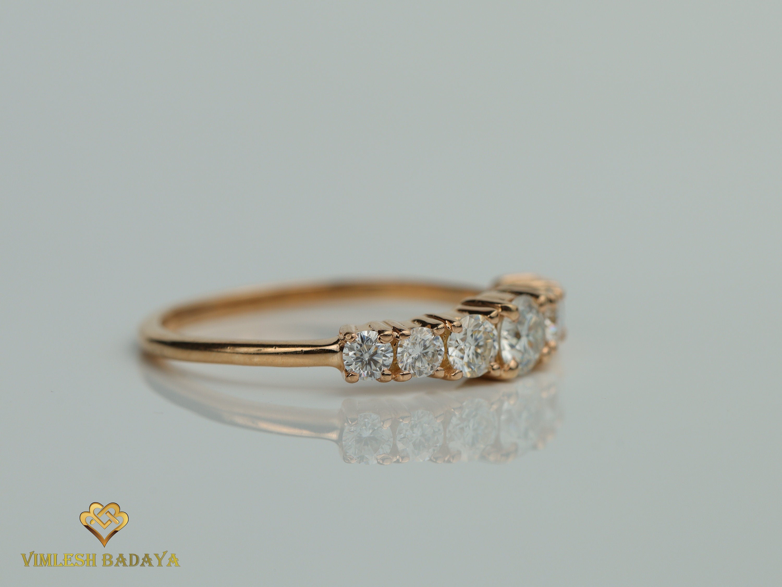 7 Stone GIA Diamond Engagement Ring | Certified Diamond Wedding Ring | Anniversary Gift -