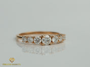 7 Stone GIA Diamond Engagement Ring | Certified Diamond Wedding Ring | Anniversary Gift -