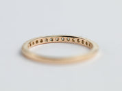 Half Eternity Blue Sapphire Wedding Ring | 2mm Sapphire Wedding Band | Pink Sapphire Wedding Ring -