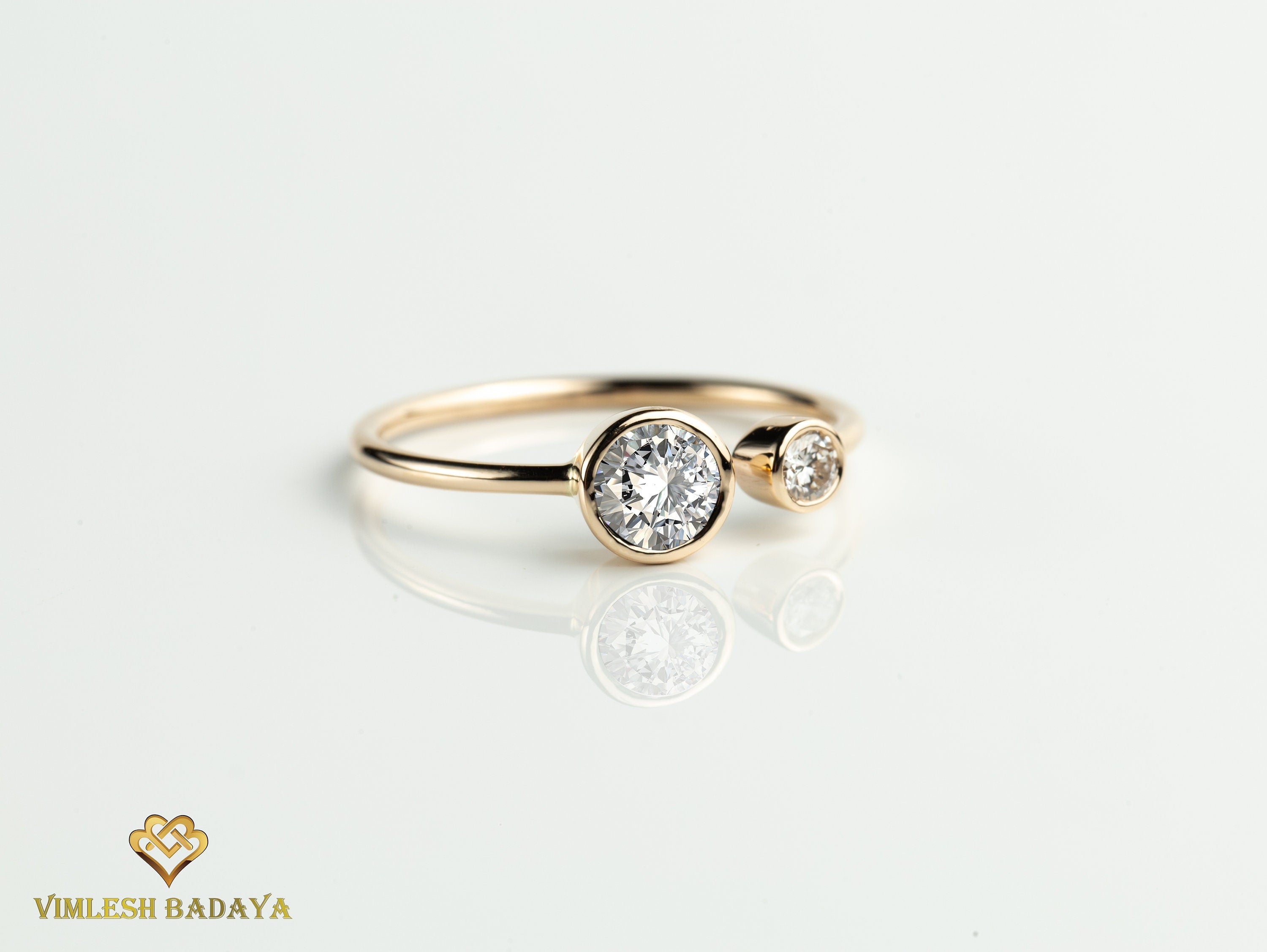 GIA Diamond Engagement Ring | 0.5 Carat Solitaire Diamond | Anniversary Engagement Ring -
