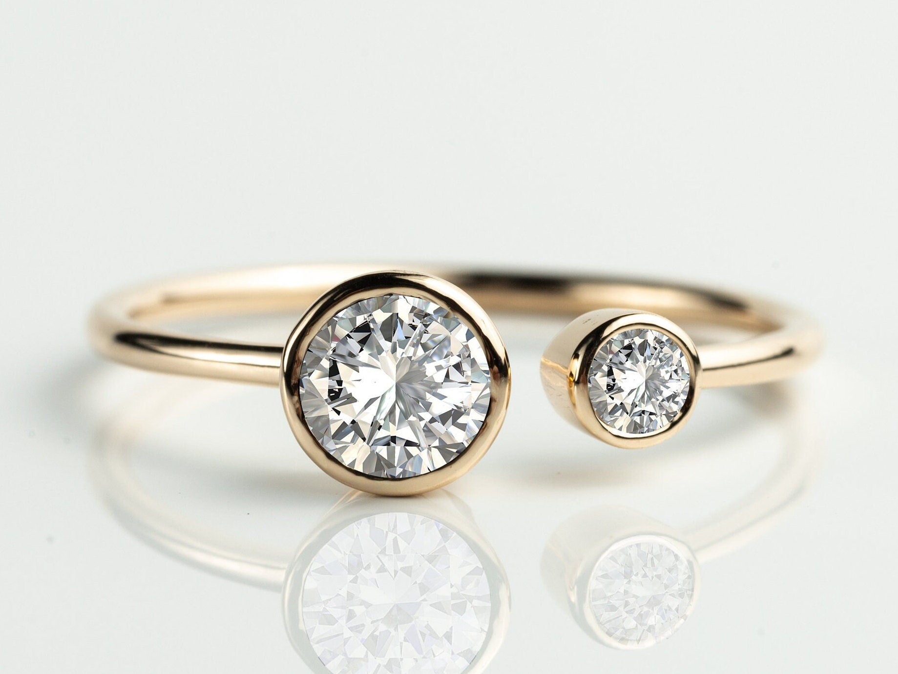 GIA Diamond Engagement Ring | 0.5 Carat Solitaire Diamond | Anniversary Engagement Ring -