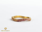 Rainbow Sapphire Full Eternity Ring | Multi-Sapphire Wedding Band | Ombre Pave Sapphire Band -