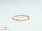 Diamond Stacking Ring | Gold Diamond Band | Minimalist Stackable Everyday Ring -
