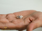 Certified Lab Grown Diamond Cluster Ring | 1.4 tcw Diamond Cluster Engagement Ring -