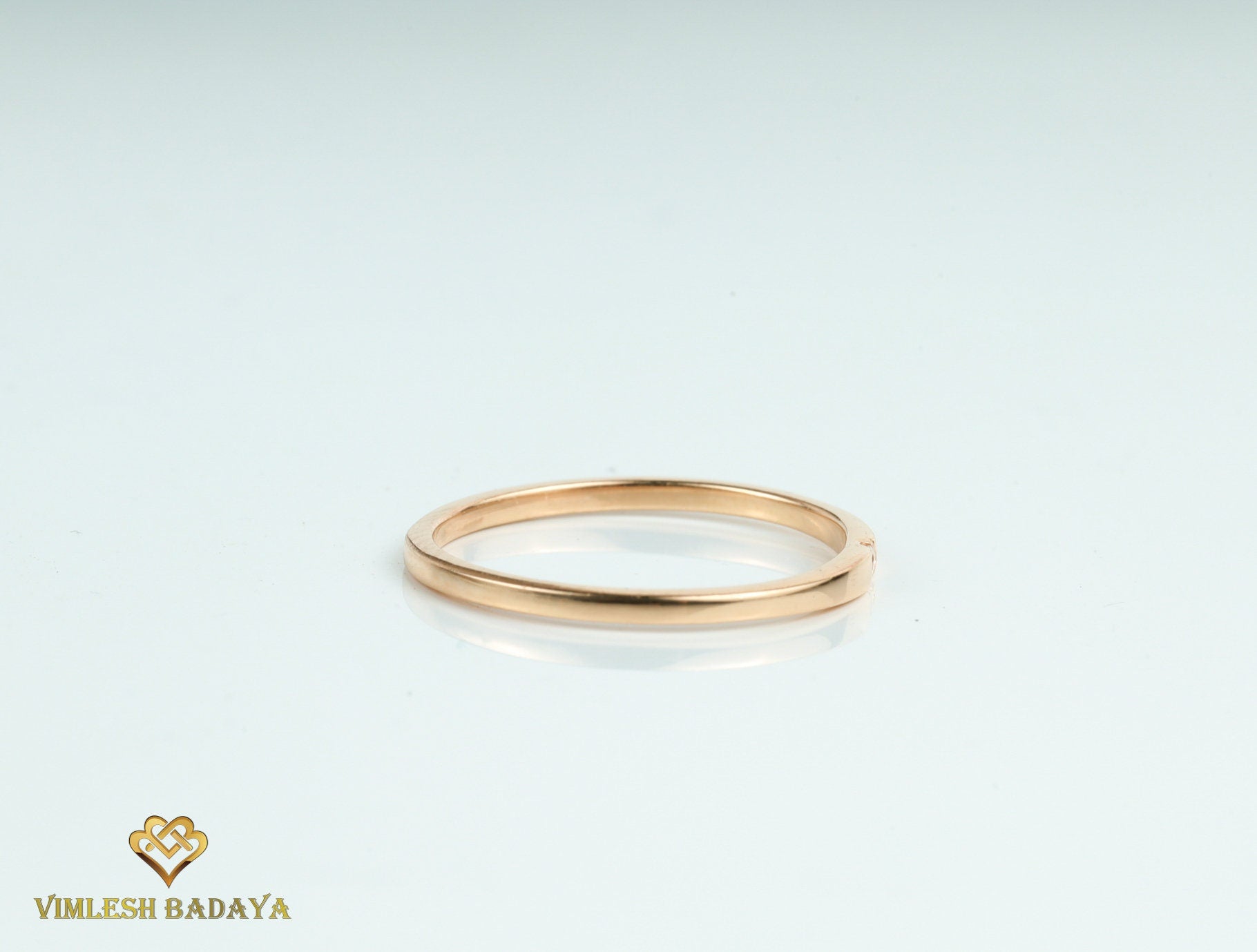 Diamond Stacking Ring | Gold Diamond Band | Minimalist Stackable Everyday Ring -
